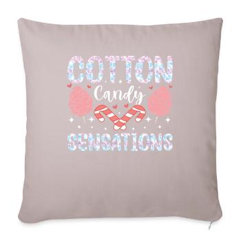 Fairground Cotton Candy Candy Sensations - Sofa pillowcase 17,3'' x 17,3'' (45 x 45 cm) - light taupe - Front
