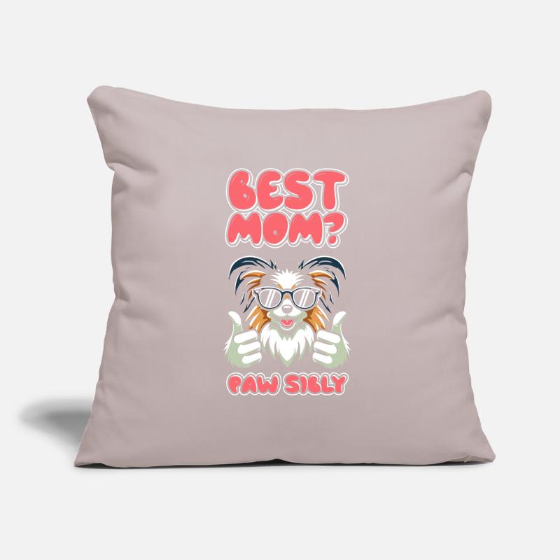 Papillon Mutter Meilleure Maman Pawsibly Housse de coussin décorative 45 x 45 cm