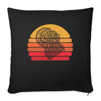 Golden Doodle Moon Phases - Sofa pillowcase 17,3'' x 17,3'' (45 x 45 cm) - black - Front