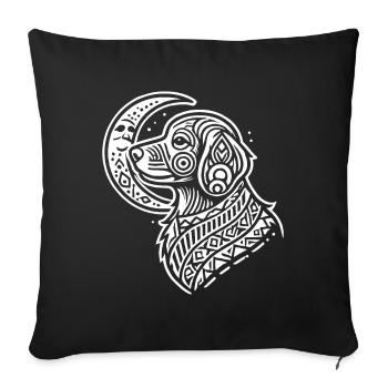 Golden Doodle Moon Phases - Sofa pillowcase 17,3'' x 17,3'' (45 x 45 cm) - black - Front