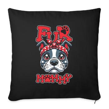 American Bully Mom Dog Mom For Mommy - Sofa pillowcase 17,3'' x 17,3'' (45 x 45 cm) - black - Front