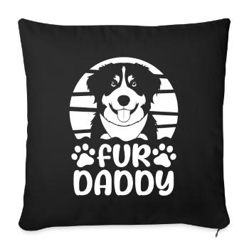 Bouvier Bernois Papa Pour Papa - Housse de coussin décorative 45 x 45 cm - noir - Devant