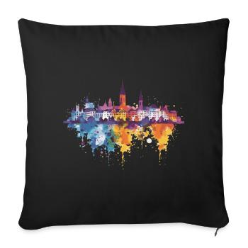 Rheinfelden (Baden) - Housse de coussin décorative 45 x 45 cm - noir - Devant