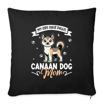 Canaan Chien Maman - Housse de coussin décorative 45 x 45 cm - noir - Devant