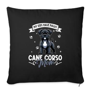 Cane Corso Mama - Sofa pillowcase 17,3'' x 17,3'' (45 x 45 cm) - black - Front