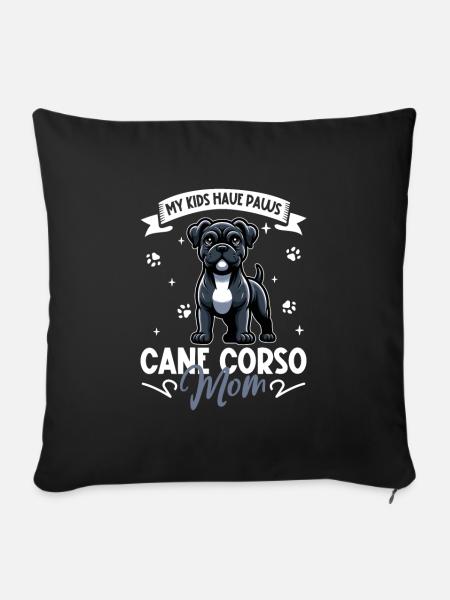 Cane Corso Mama - Sofakissenbezug 45 x 45 cm - Schwarz