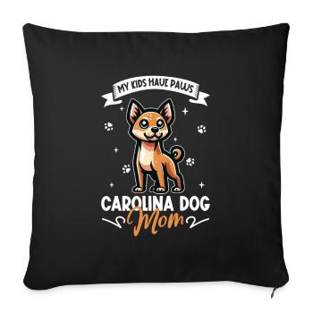 Carolina Dog Mom - Sofa pillowcase 17,3'' x 17,3'' (45 x 45 cm) - black - Front