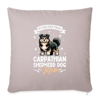 Carpathian Shepherd Dog Mama - Sofa pillowcase 17,3'' x 17,3'' (45 x 45 cm) - light taupe - Front