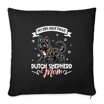 Berger Hollandais Mama - Housse de coussin décorative 45 x 45 cm - noir - Devant