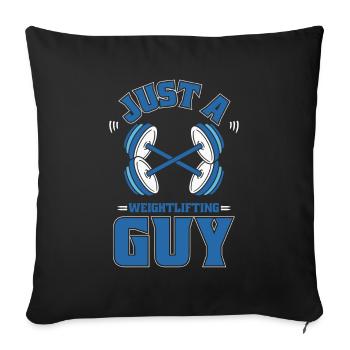 Haltérophilie Haltérophilie - Housse de coussin décorative 45 x 45 cm - noir - Devant