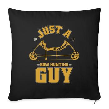 Bogenjagd Bogenjäger Juste un chasseur à l’arc - Housse de coussin décorative 45 x 45 cm - noir - Devant