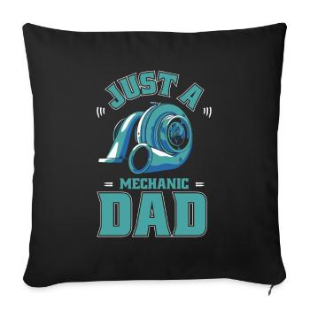 Schrauber Tuning Tuner Just A Car Tuning Dad - Sofa pillowcase 17,3'' x 17,3'' (45 x 45 cm) - black - Front