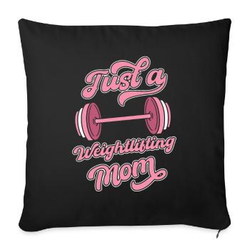 Haltérophilie Haltérophilie - Housse de coussin décorative 45 x 45 cm - noir - Devant