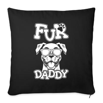 Chien Boxer Allemand Boxer Chien Papa Pour Papa - Housse de coussin décorative 45 x 45 cm - noir - Devant