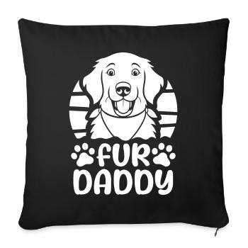 Golden Retriever Dog Dad For Daddy - Sofa pillowcase 17,3'' x 17,3'' (45 x 45 cm) - black - Front