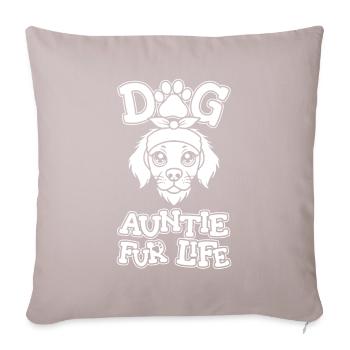 Brittany Spaniel Chien Tante Pour La Vie - Housse de coussin décorative 45 x 45 cm - taupe clair - Devant