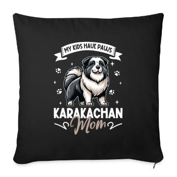 Karakachan Mama - Housse de coussin décorative 45 x 45 cm - noir - Devant