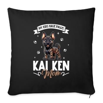 Kai Ken Mama - Sofa pillowcase 17,3'' x 17,3'' (45 x 45 cm) - black - Front