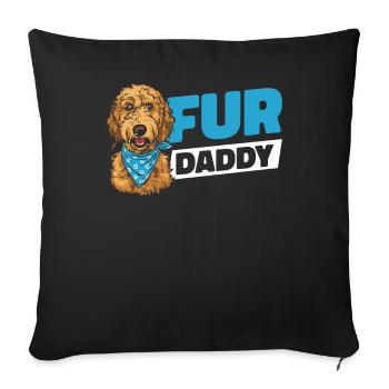 Golden Doodle Dog Dad For Daddy - Sofa pillowcase 17,3'' x 17,3'' (45 x 45 cm) - black - Front