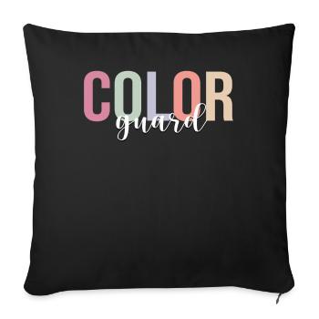 Fanfare de la Garde du drapeau - Housse de coussin décorative 45 x 45 cm - noir - Devant