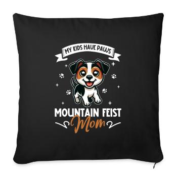 Mountain Feist Mama - Sofakissenbezug 45 x 45 cm - Schwarz - Vorne