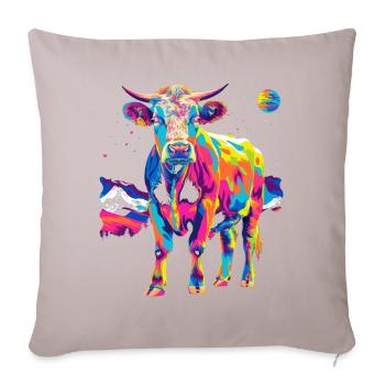 Hereford Cattle Breeder Popart - Sofa pillowcase 17,3'' x 17,3'' (45 x 45 cm) - light taupe - Front