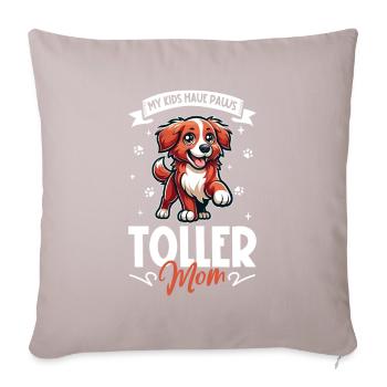 Nouvelle-Écosse Duck Tolling Retriever Maman - Housse de coussin décorative 45 x 45 cm - taupe clair - Devant