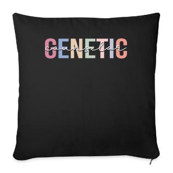 Genetic Counselor Gender Identity Genetic - Sofa pillowcase 17,3'' x 17,3'' (45 x 45 cm) - black - Front