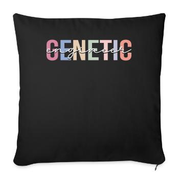 Genetic engineering methods - Sofa pillowcase 17,3'' x 17,3'' (45 x 45 cm) - black - Front