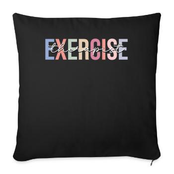 Movement Therapist Therapy - Sofa pillowcase 17,3'' x 17,3'' (45 x 45 cm) - black - Front
