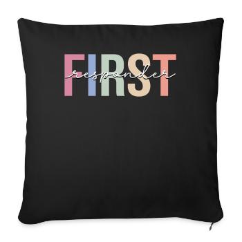 First Responder EMS EMT Paramedic - Sofa pillowcase 17,3'' x 17,3'' (45 x 45 cm) - black - Front
