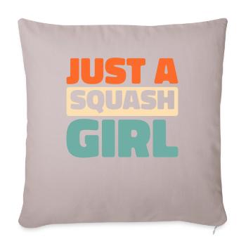 Squash Just A Squash Girl - Sofakissenbezug 45 x 45 cm - helles Taupe - Vorne