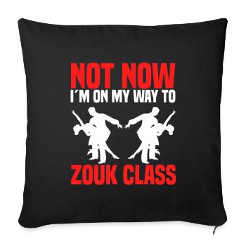 Zouk - Lehrer Brasilianischer Tanzkurs Lektion - Sofakissenbezug 45 x 45 cm - Schwarz - Vorne