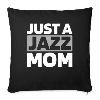 Musique jazz juste une maman jazz - Housse de coussin décorative 45 x 45 cm - noir - Devant