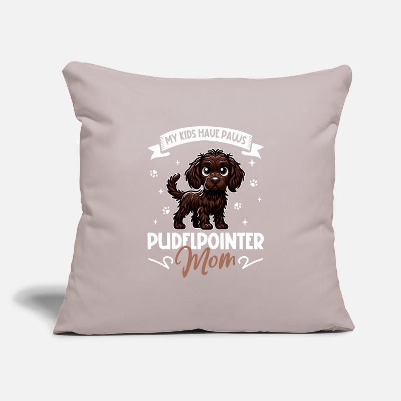 Poodle Pointer Mom Sofa pillowcase 17,3'' x 17,3'' (45 x 45 cm)
