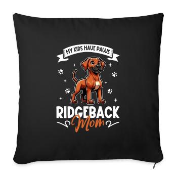 Rhodesian Ridgeback Mom - Sofa pillowcase 17,3'' x 17,3'' (45 x 45 cm) - black - Front