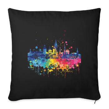 Sundern (Sauerland) - Sofa pillowcase 17,3'' x 17,3'' (45 x 45 cm) - black - Front
