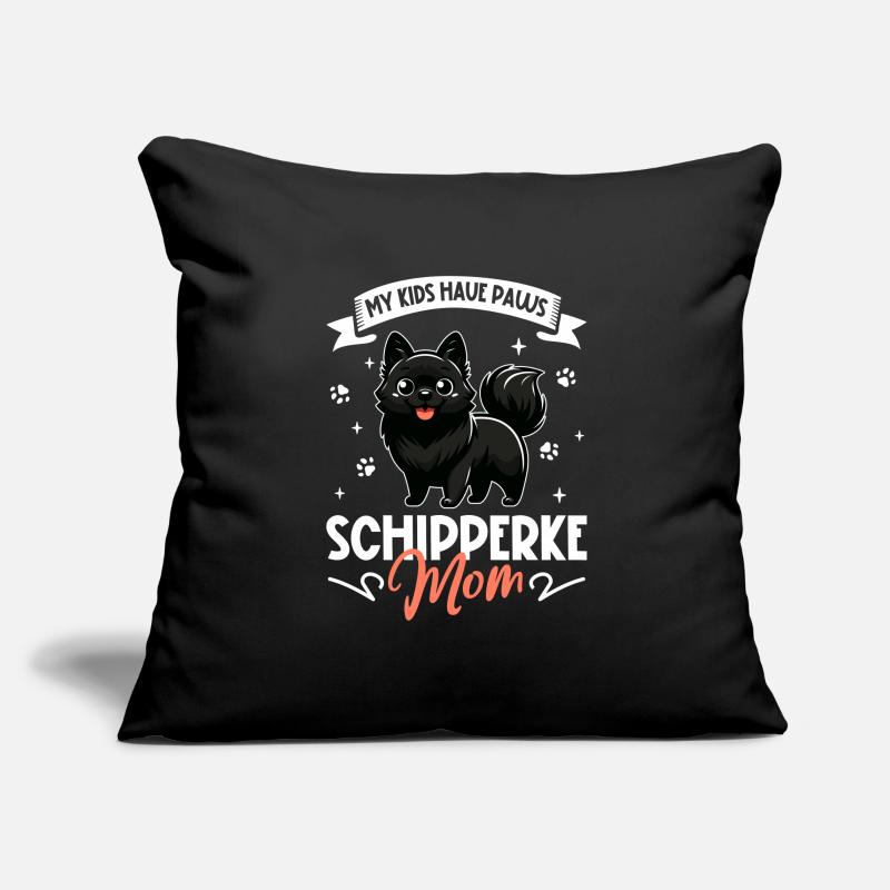 Schipperke Mom Sofa pillowcase 17,3'' x 17,3'' (45 x 45 cm)