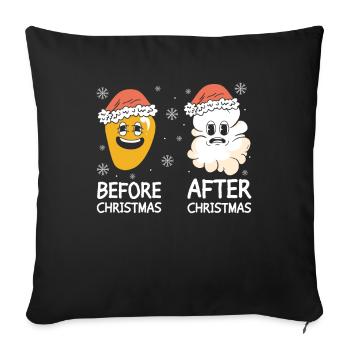 Popcorn Family Movie Night Pop-Corn Movie Night - Sofa pillowcase 17,3'' x 17,3'' (45 x 45 cm) - black - Front