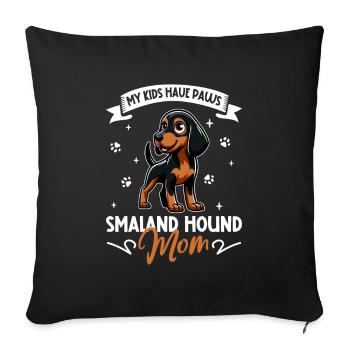 Smålandsstövare Mama - Housse de coussin décorative 45 x 45 cm - noir - Devant