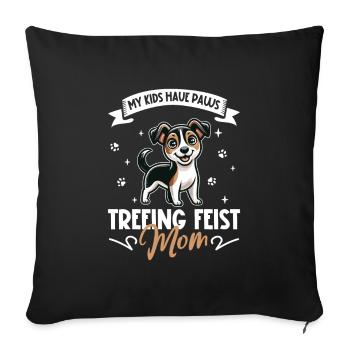 Mountain Feist Mama - Sofakissenbezug 45 x 45 cm - Schwarz - Vorne
