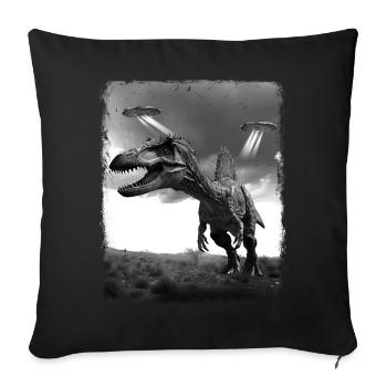 Spinosaurus Dinosaure OVNI Alien Alien S - Housse de coussin décorative 45 x 45 cm - noir - Devant