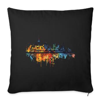Wuppertal - Sofa pillowcase 17,3'' x 17,3'' (45 x 45 cm) - black - Front