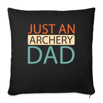 Archery Archery Archery Archer - Sofa pillowcase 17,3'' x 17,3'' (45 x 45 cm) - black - Front