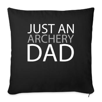 Archery Archery Archery Archer - Sofa pillowcase 17,3'' x 17,3'' (45 x 45 cm) - black - Front