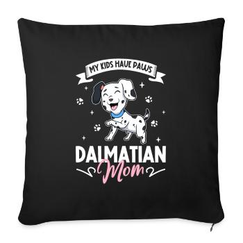Maman dalmate - Housse de coussin décorative 45 x 45 cm - noir - Devant