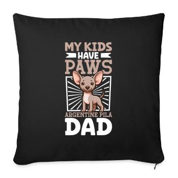 Argentine Pila Papa - Housse de coussin décorative 45 x 45 cm - noir - Devant