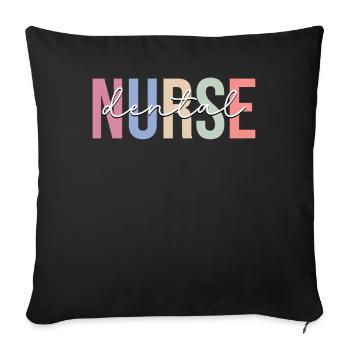 Dental Assistant Dentist Dentist - Sofa pillowcase 17,3'' x 17,3'' (45 x 45 cm) - black - Front