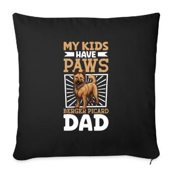 Berger Picar Papa - Sofa pillowcase 17,3'' x 17,3'' (45 x 45 cm) - black - Front