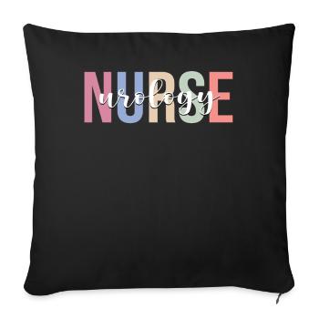 Urology Nurse Nursing Urologist - Sofa pillowcase 17,3'' x 17,3'' (45 x 45 cm) - black - Front